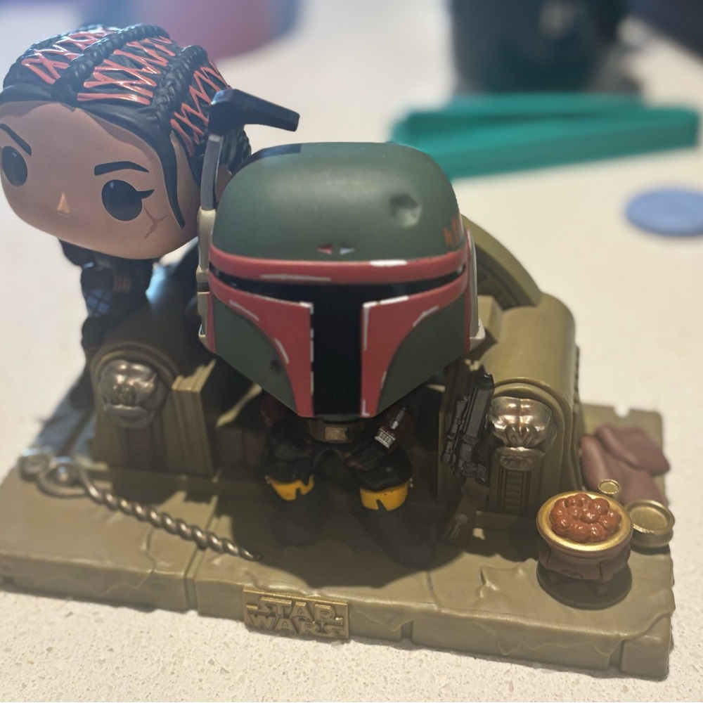 Funko Star Wars The Mandalorian Boba Fett and Fennec Shand Pop! Moment